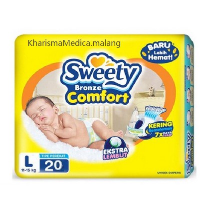 Pampers sweety bronze comfort L 20 perekat