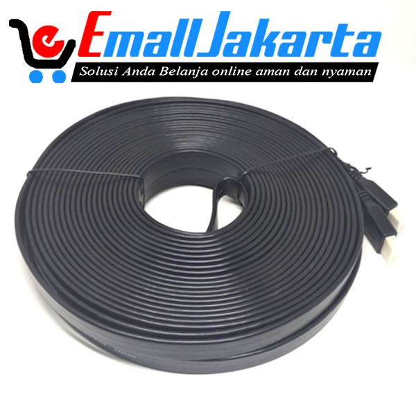 Kabel Hdmi to Hdmi 20M Flat Versi 1.4 3D 1080P 20m male to male