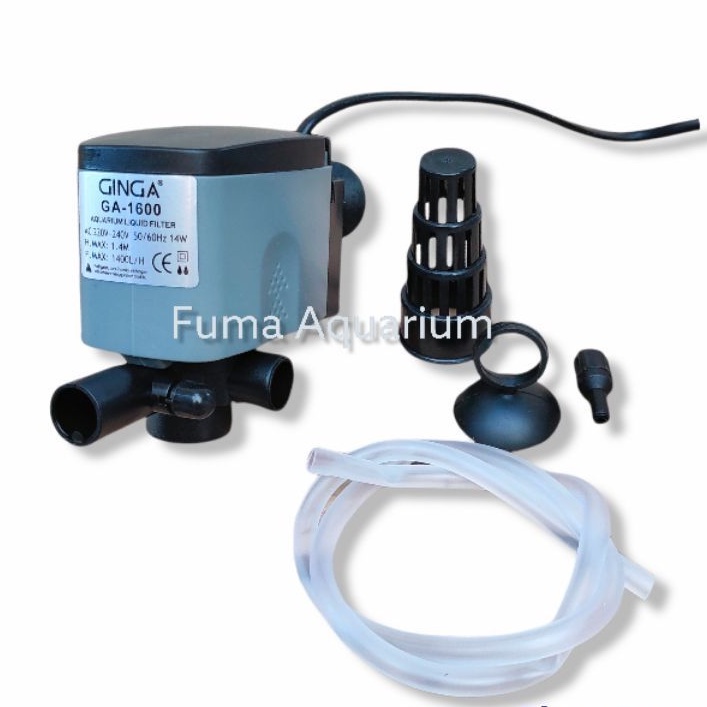 PROMO GINGA 1600 GA-1600 POMPA CELUP FILTER AQUARIUM AQUASCAPE LOW WATT POWER HEAD SUBMERSIBLE PUMP