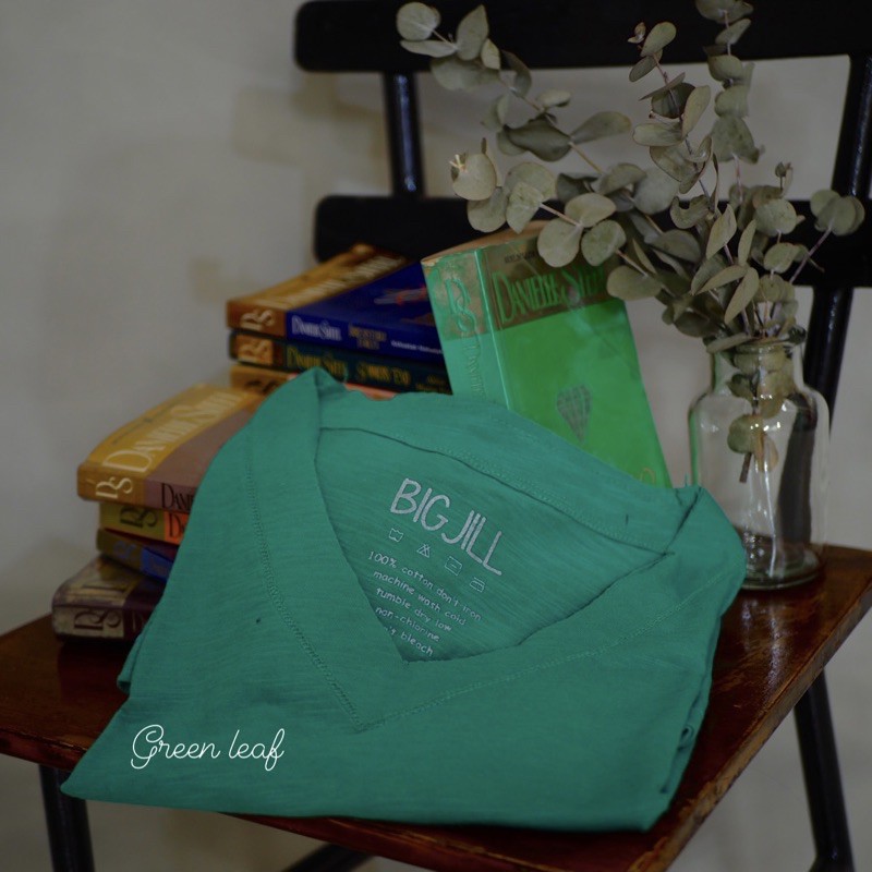 BigJill-Plain Short Sleeve Page 3-green leaf