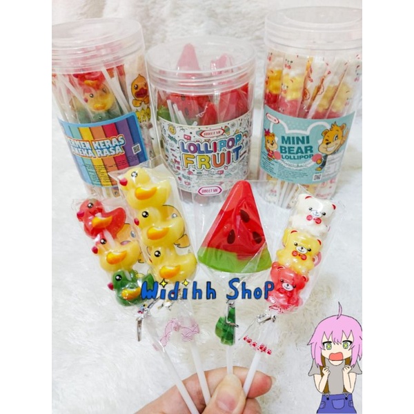 Sweet Me Permen Lolipop Mini Bear / Mini Bear Lollipop / Permen / Lollipop / Lollipop Beruang