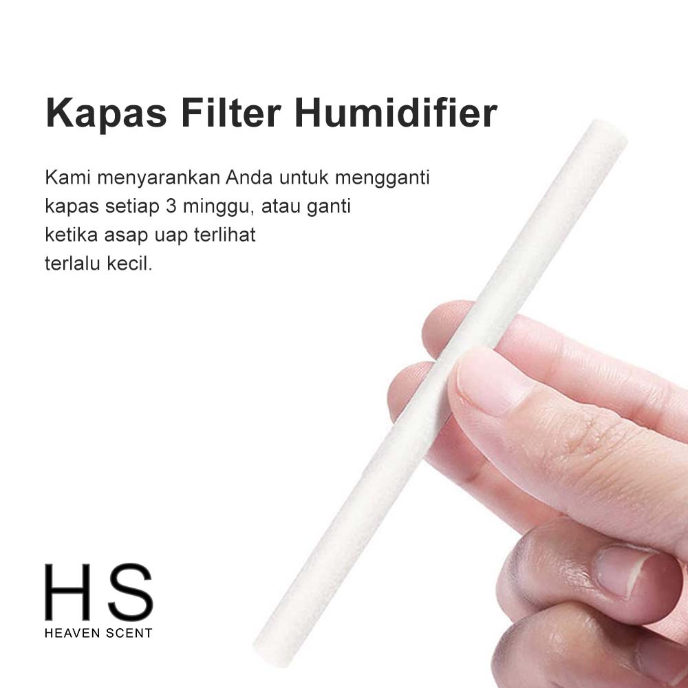 Kapas Filter Air Humidifier Diffuser Purifier Replacement Cotton Swab/Cotton Stick Pembersih Kapas Pengganti Kapas