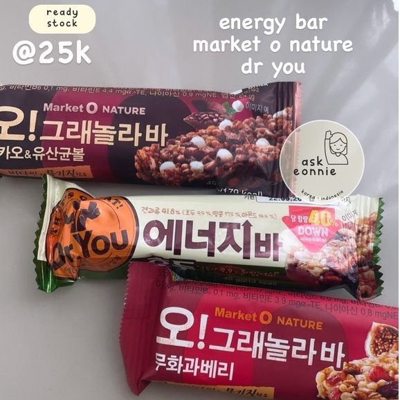

MARKET O NATURE & DR YOU ENERGY CEREAL BAR KOREA