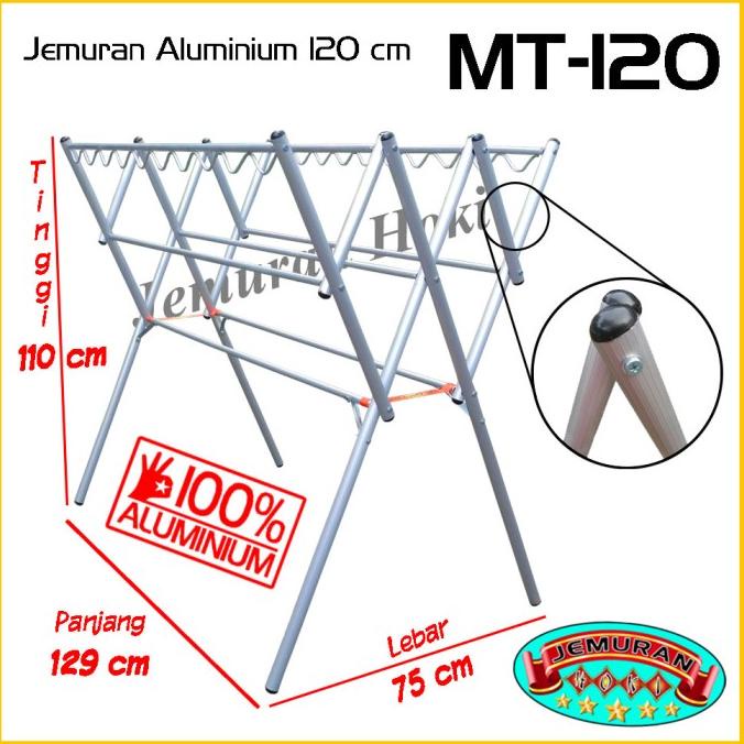 Jemuran Baju Aluminium Hanger 120 cm