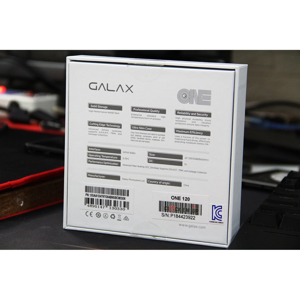 GALAX ONE SSD 120GB Built with TOSHIBA BiCS3 3D Flash