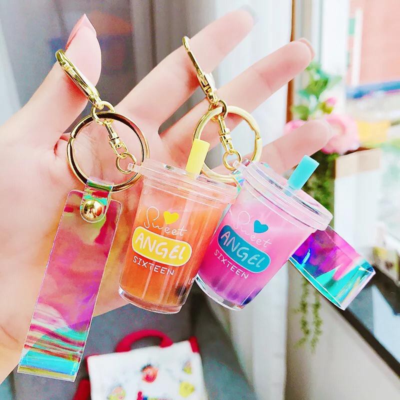 BOBA KEYCHAIN / GANTUNGAN KUNCI MILK TEA PEARL / GANTUNGAN LUCU /UNIK-3