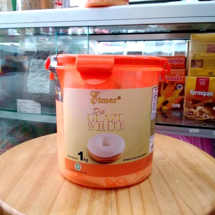 

Topping Donat Dip Glaze ELMER Susu berat bersih 1kg