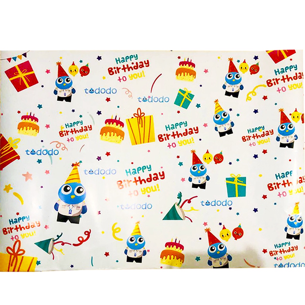 Kertas Kado Motif Tododo Besar &amp; Kecil