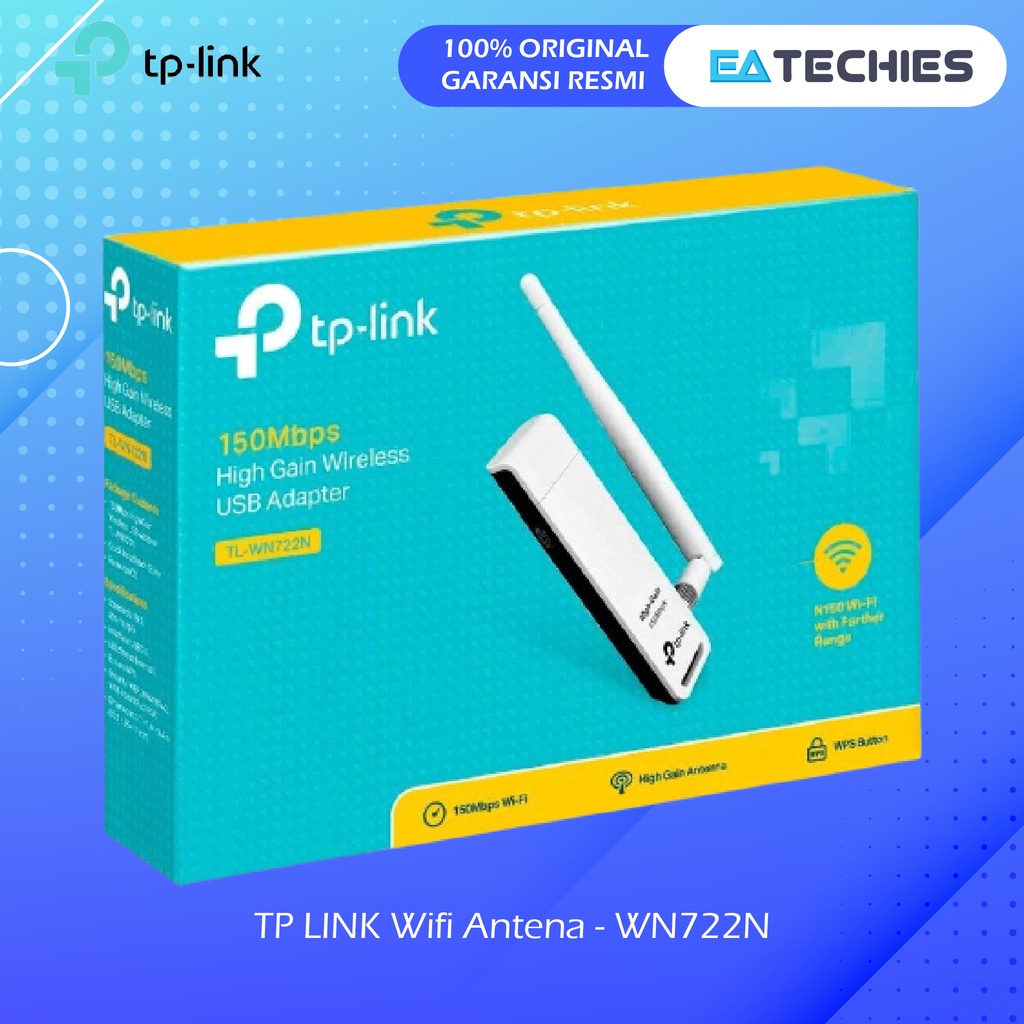 TP Link WN722N - USB Wifi Dongle Adapter 150Mbps High Gain TP-LINK 100% ORIGINAL TP LINK