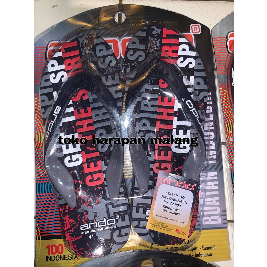 ando staber sandal jepit pria dewasa [TOKO HARAPAN MALANG]