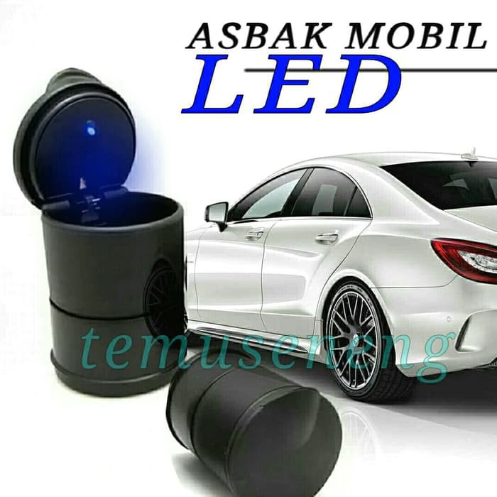 Asbak Mobil Led Lampu Biru Aksesoris Mobil Interior