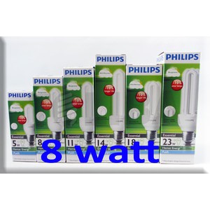 lampu philips essential 8w 8 watt putih lampu 8watt lampu sni / lampu 8watt philips