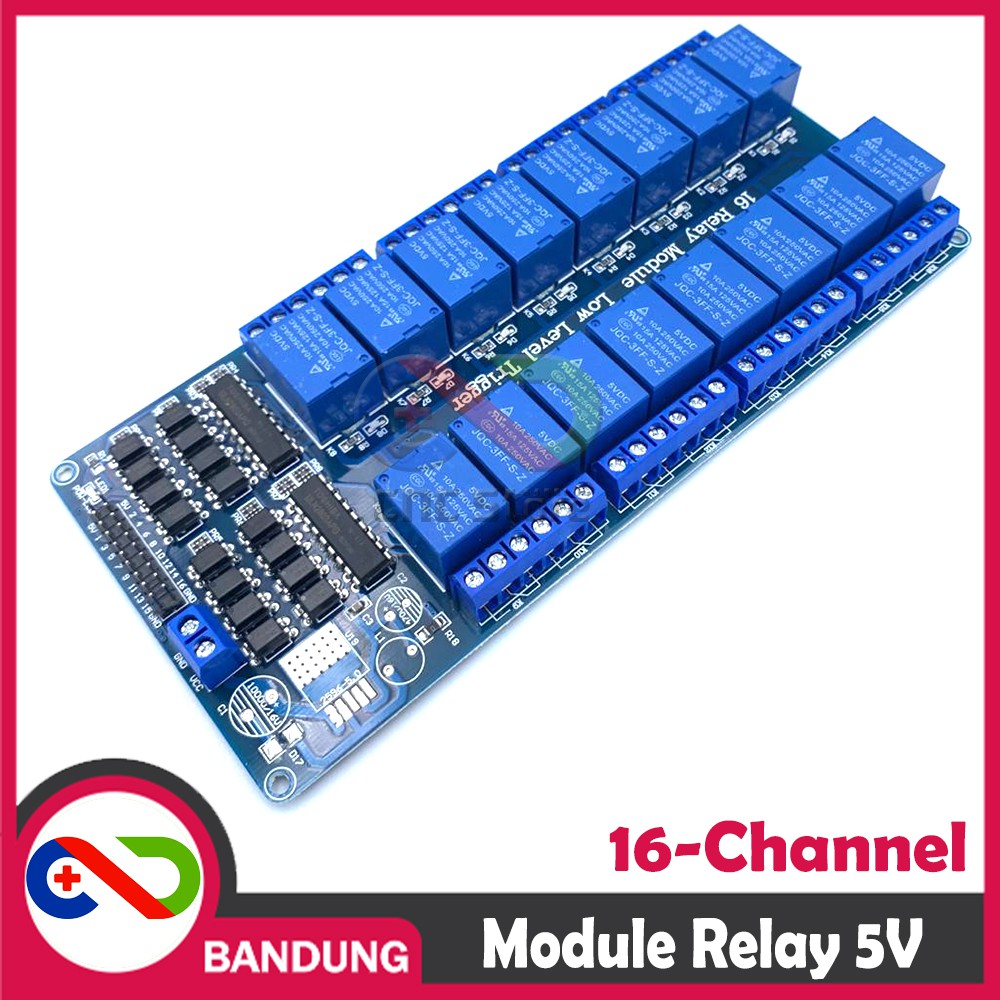 RELAY 5V 16 CHANNEL OUTPUT 250VAC 30VDC 10A WITH OPTOCUPLER