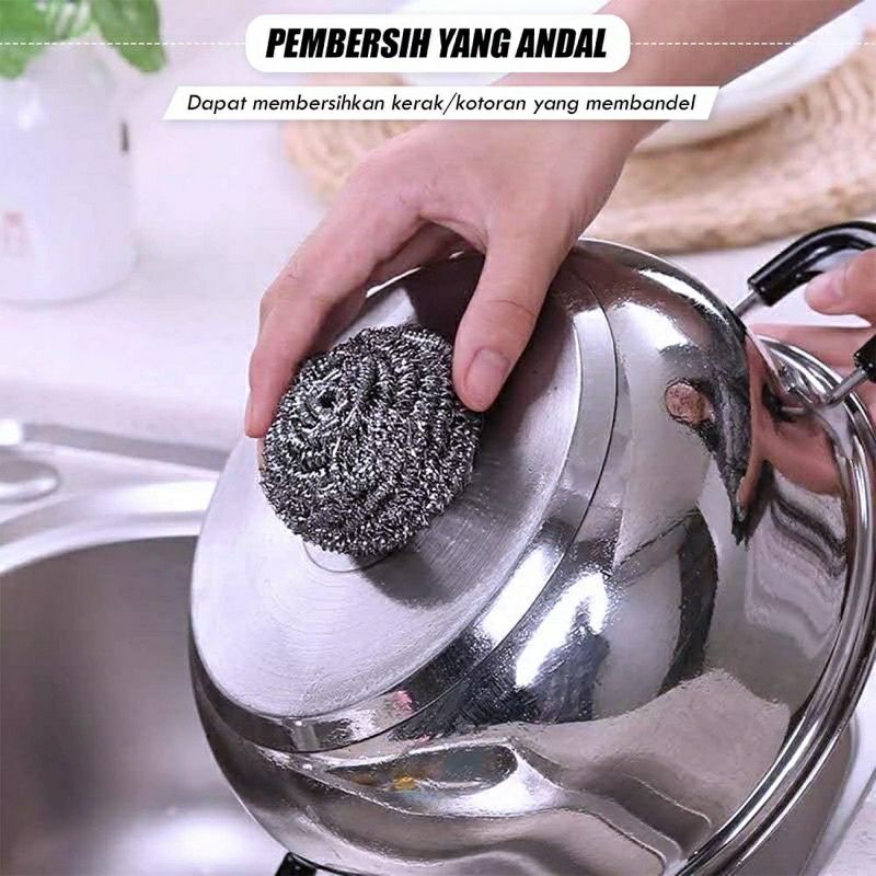 Sabut Kawat Cuci Piring Serabut Sikat Stainless Besi