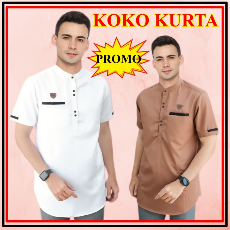 Baju Koko Kurta Pria Dewasa Lengan Pendek Koko Dewasa Baju Koko Kurta Pria Dewasa Lengan Pendek Koko Dewasa