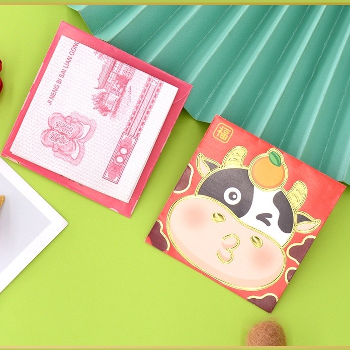 

Menyurat-Surat- Angpao Kerbau Kecil Murah Isi 6 Ampao Kebo Pendek Baru Imlek 2021 - Random -Surat-