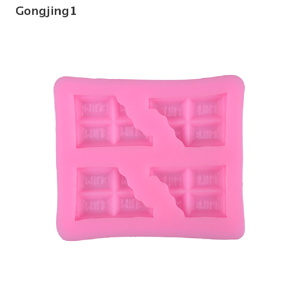 Gongjing1 Cetakan Kue / Coklat / Fondant Bentuk Setengah Tablet Bahan Silikon Untuk Dekorasi Diy