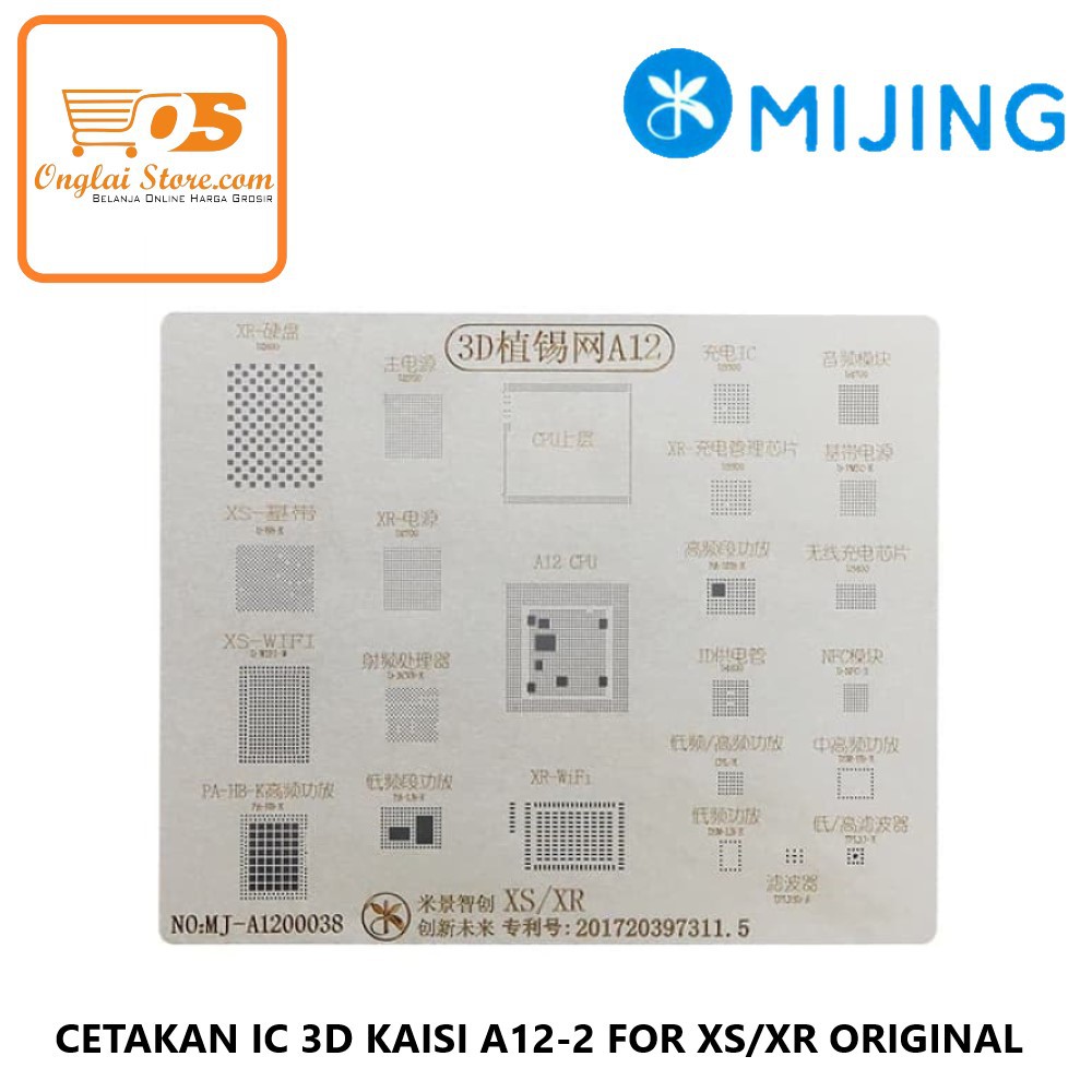 CETAKAN IC 3D KAISI A12-2 FOR XS/XR ORIGINAL