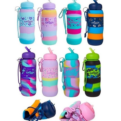 SMIGGLE ORIGINAL SUPER SILICONE ROLL BOTTLE SMIGGLE BOTOL MINUM ANAK BOTOL MINUM SMIGGLE