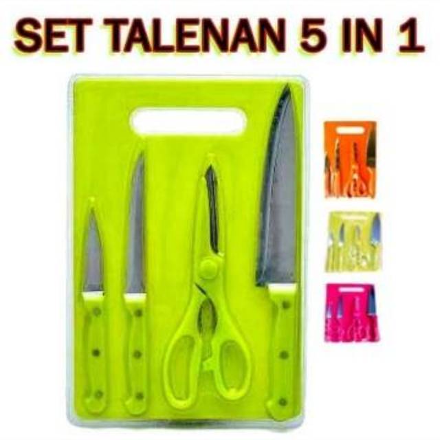 SET TALENAN 5 IN 1 SET TELENAN PISAU GUNTING