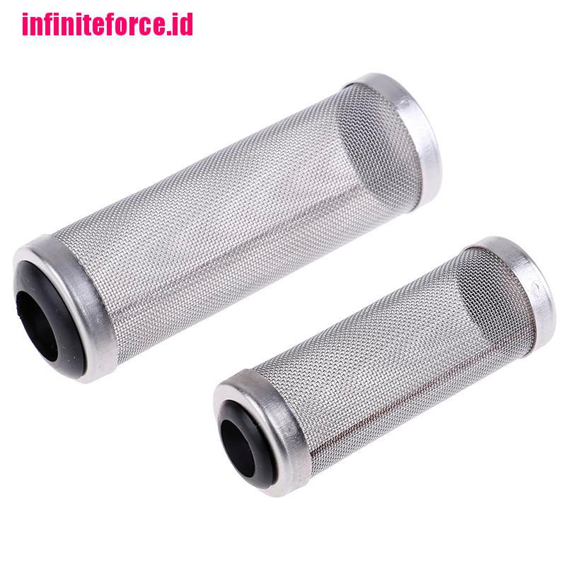 [IN*]Stainless Steel Filter Inflow Mesh Shrimp Cylinder Protect Aquarium Accessories