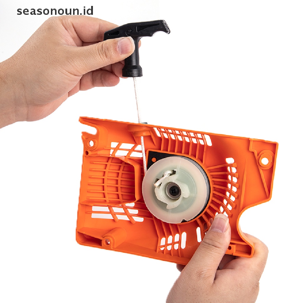 Recoil Pull Start Starter Warna Merah Untuk 45 / 52 / 58cc Tarubertech Kiam Sherwood Sanli