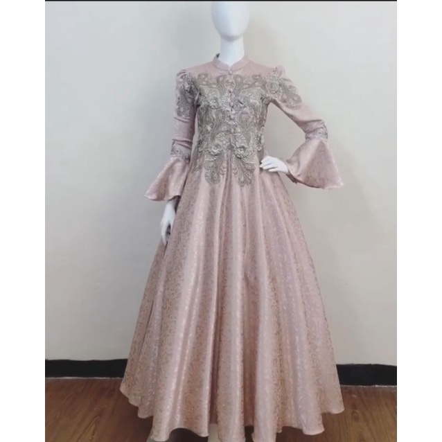 DRESS EXCLUSIVE NUDE JAGUAR BORDIR PAYET BISA COUPLE ANAK AYAH BANYAK WARNA