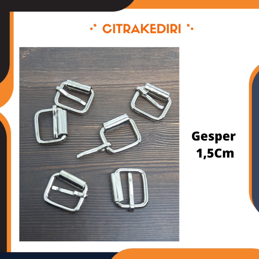 Ring Kepala Gesper tas nikel 1,5 cm - Gesper Rol