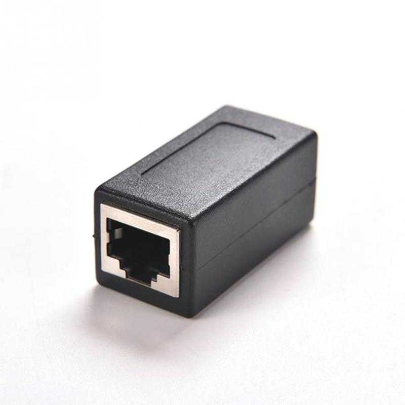 Barel RJ45 Female to Female Cat6 Konektor Sambungan Kabel LAN