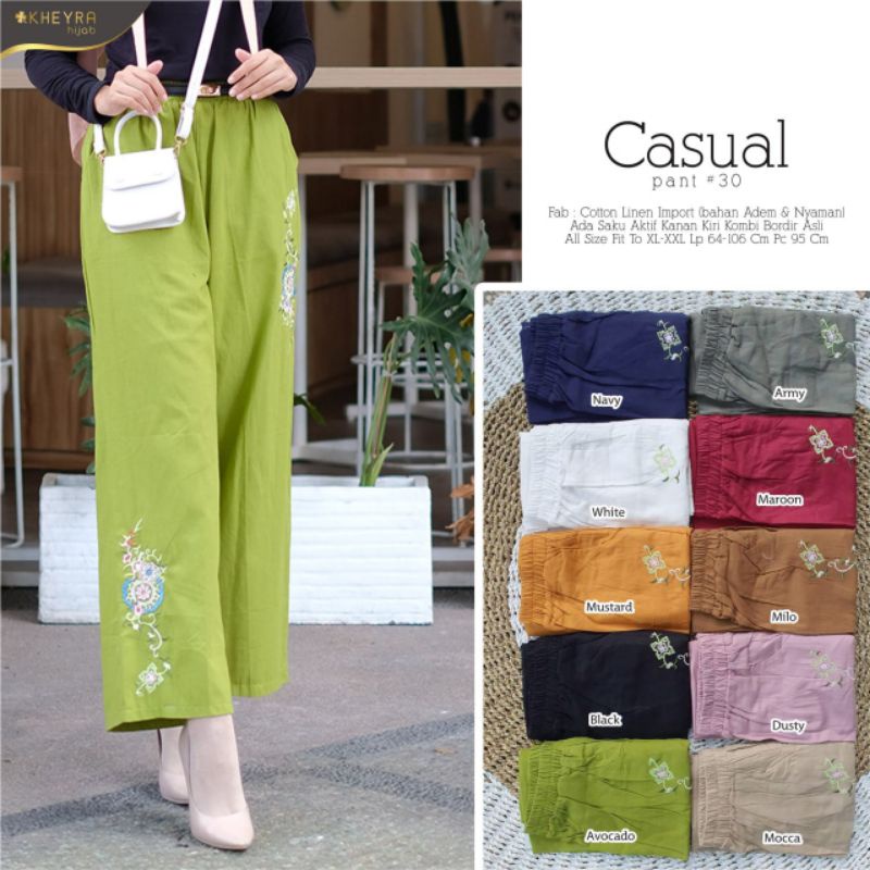 100% ORI Casual Pants #30 celana wanita by Kheyra