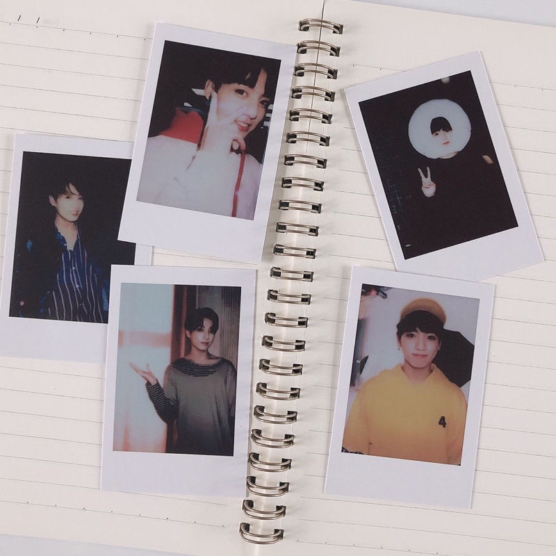 Kartu Foto Polaroid Desain Bts Buatan Sendiri Untuk Pameran