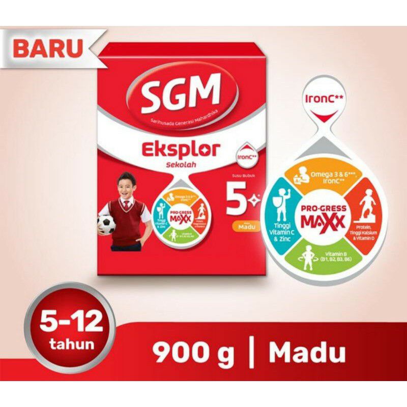 

SGM EKSPLOR 5+ PRO - GRESS MAXX MADU 900g BOX