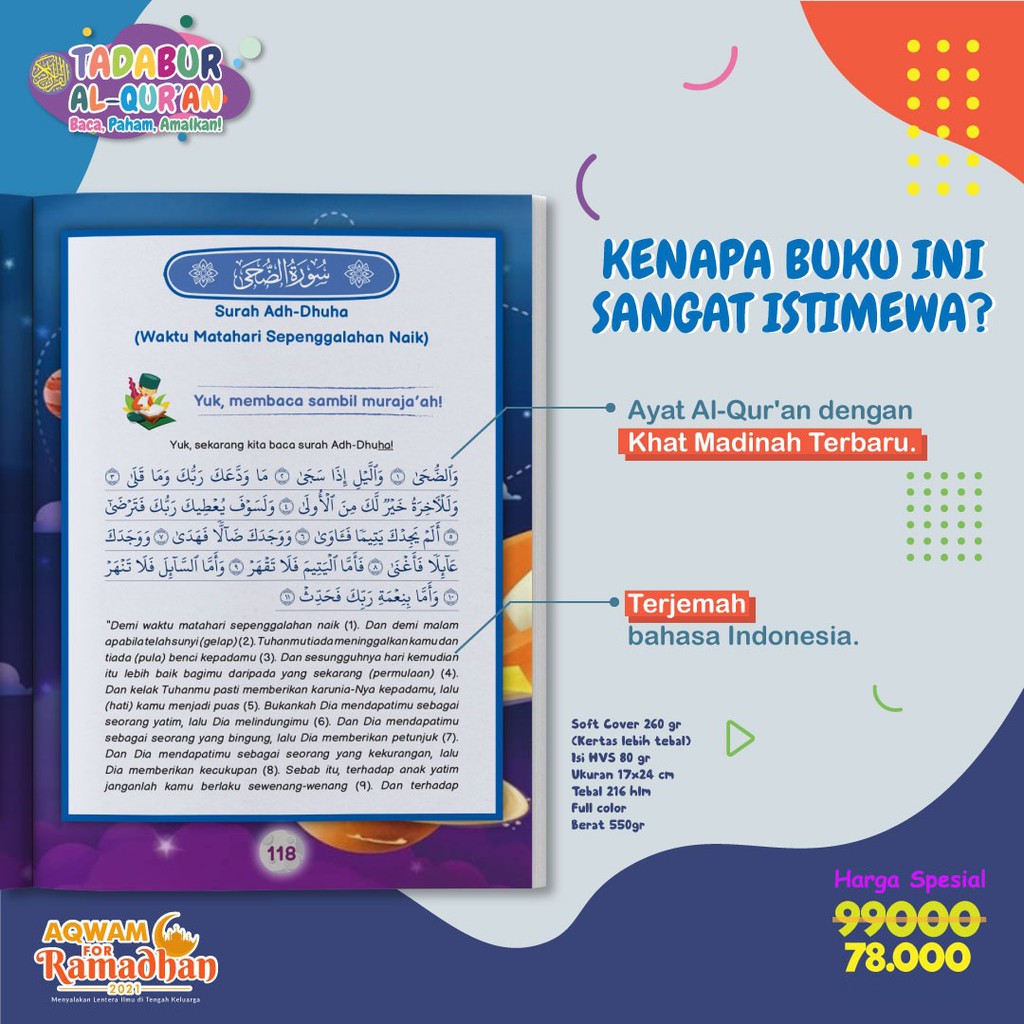 Buku Tadabur Juz Amma For Kids (Juz 30)