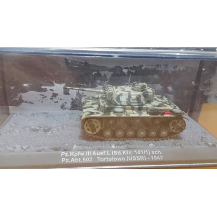 Diecast Mobil Perang - Miniatur Tank - Diecast Kapal Perang Pzkfw Iii Ausf L With 50 Mm Gun German