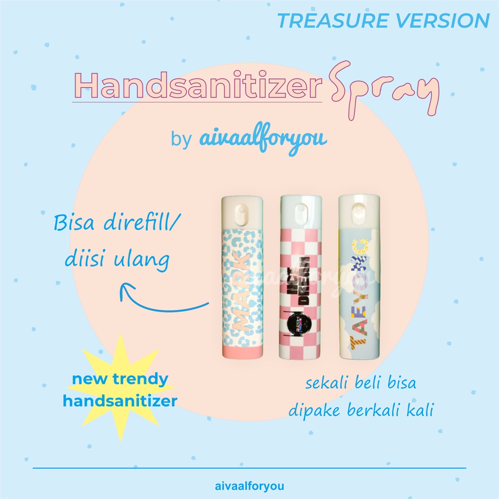 hand sanitizer spray kpop TREASURE