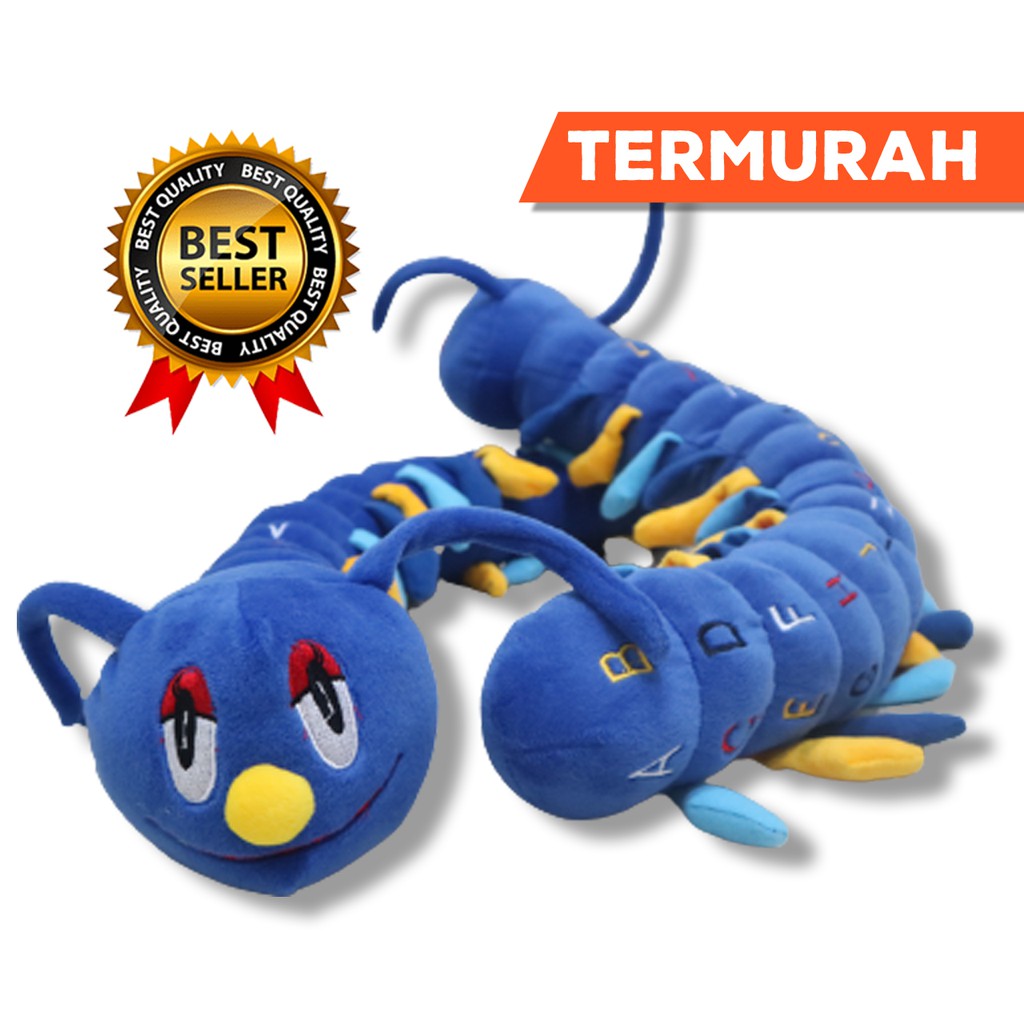 BONEKA ULAT ULIL pajangan hiasan mobil JUMBO panjang 90cm