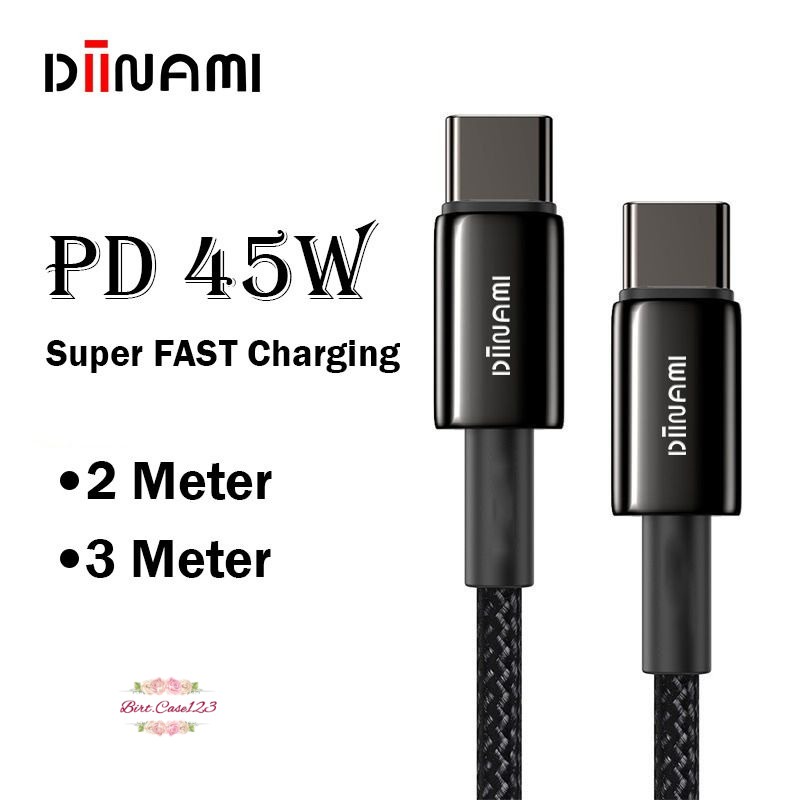 DIINAMI cable Kabel Data / Type-C ke Type-C / USB-C to USB-C / 45W Fast charging / 2 meter  &amp; 3 meter note10 note20 s21 s22 ultra MacBook air BC6632