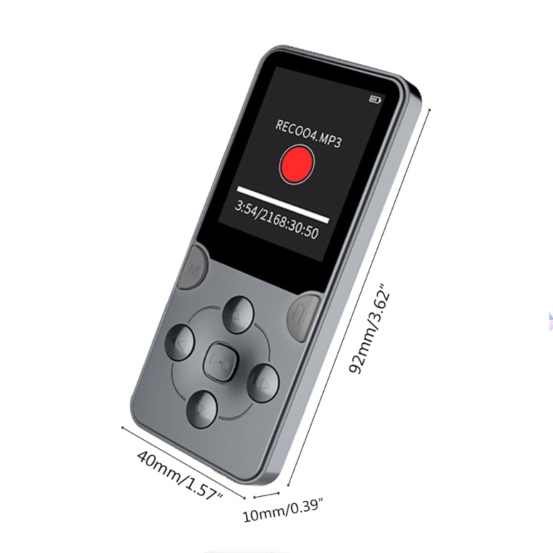 Zzz MP4 Player Layar 1.8 &quot;Noise Reduction Support TF Card, E-Book Recording