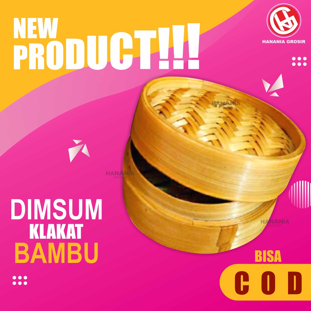 Klakat dimsum bambu ukuran d.13 cm