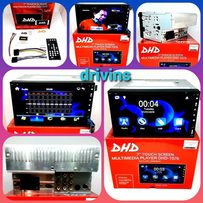 TV MOBIL DOUBLEDIN DHD-1076 FULLGLASS, MIRRORLINK Berkualitas