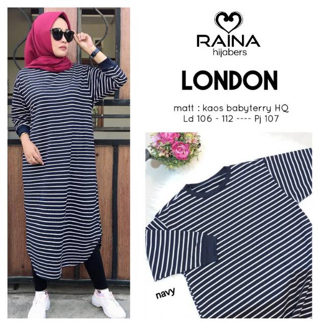 London / tunik london / tuniq ori solo / tunik ori solo