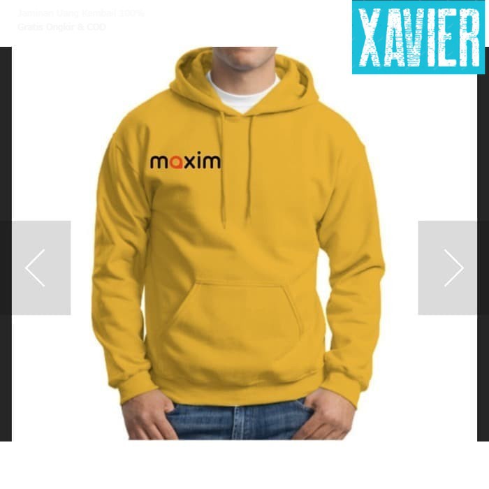 Jaket Hoodie Sweater Jumper Distro MAXiM OJOL OJEK ONLiNE iNDONESiA polos custom pria wanita keren k
