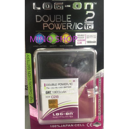 BATERAI EVERCOSS C28 - LOG ON DOUBLE POWER BATTERY