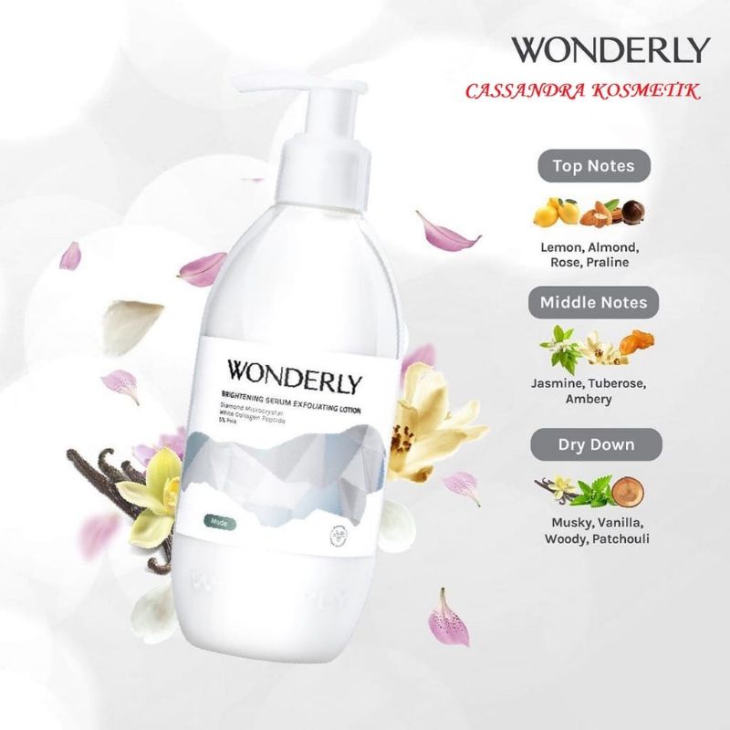 Wonderly Brightening Serum Body Lotion 300ml | Treatment Serum 15ml | Face Serum 15ml