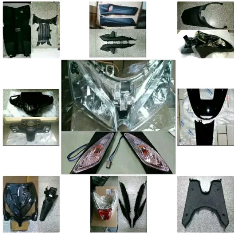 BODI COVER BODI HALUS & KASAR FULL SET KOMPLIT HONDA VARIO 110 KARBU BONUS STRIPING BODI