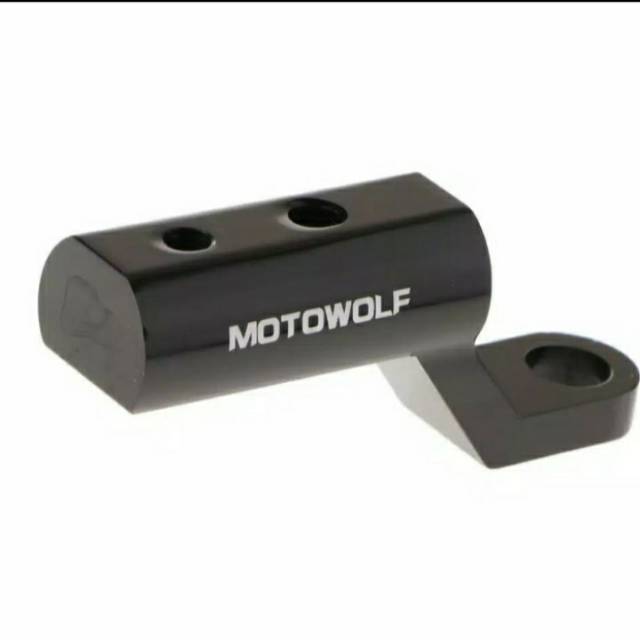 Tempat dudukan lampu di spion breket lampu tembak di spion MOTOWOLF semua motor