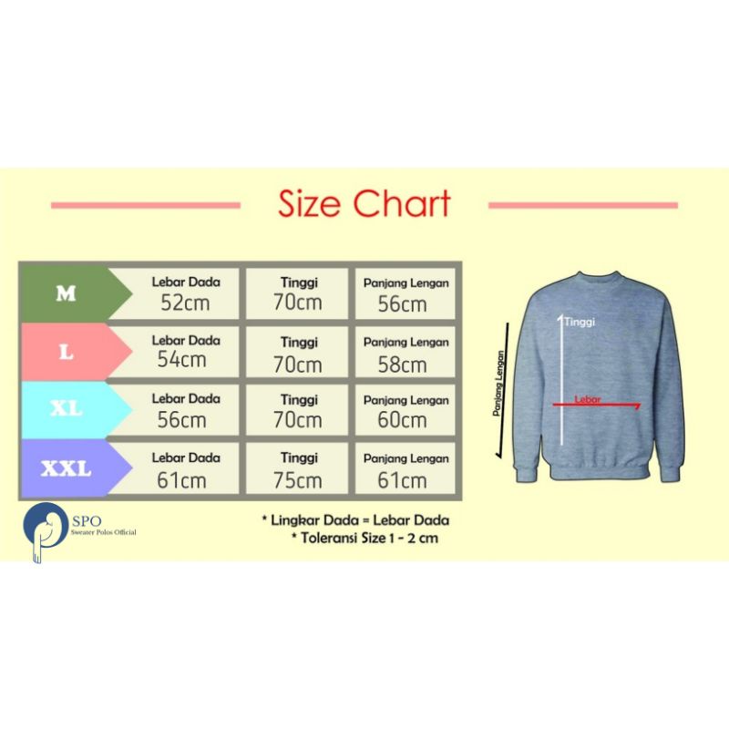 { PREMIUM QUALITY } Basic Sweater Polos Crewneck Pria Wanita / Sweater Crewneck Pria /  Outwear / Sweatshirt / COD / Fleece-4