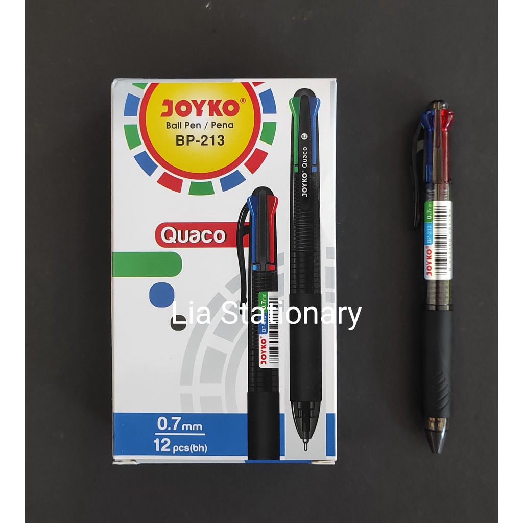 

Pulpen 4 Warna Joyko Quaco BP 213 0.7 mm - 1 PC