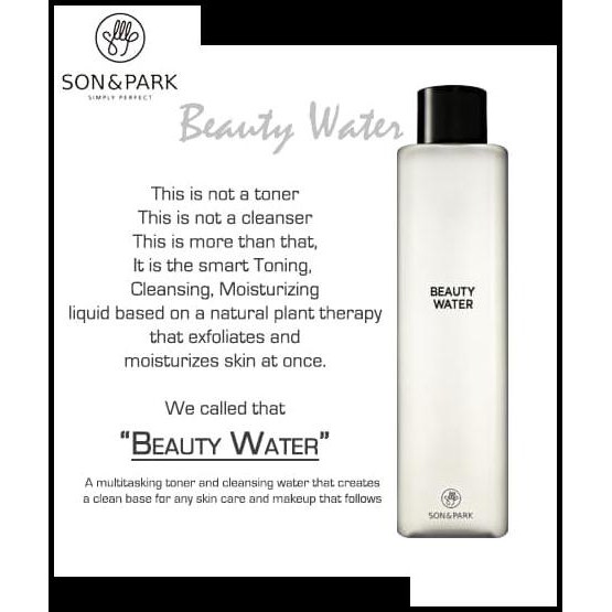 DISKON SON & PARK SON&PARK SON AND PARK KOREAN BEAUTY WATER 60ML