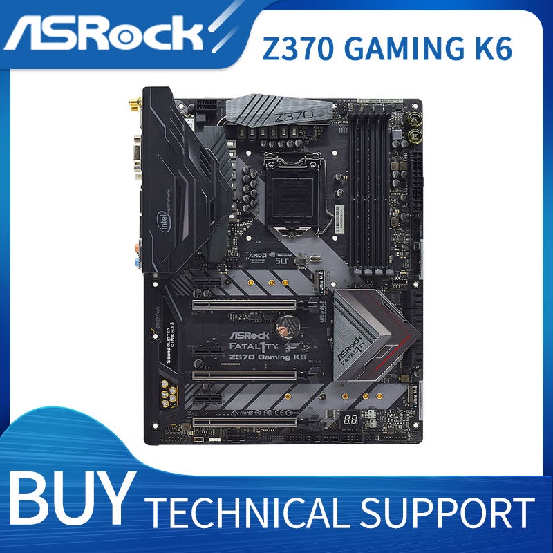 PREORDER Motherboard 1151 Motherboard DDR4 64GB For ASRock Z370 GAMING K6 Intel Z370 2×M.2 Core i9-9